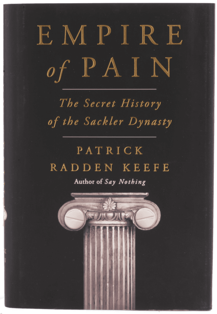 Book cover for Empire of Pain by Radden Keefe, Patrick